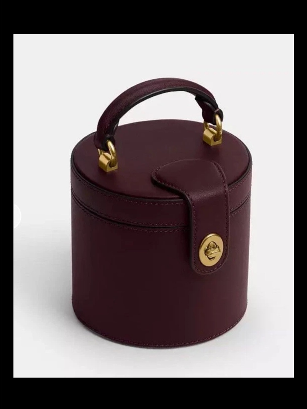 Coach Rexy Jewelry Box In Colour Brass/merlot NWT